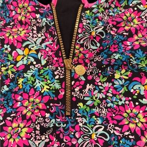 Lilly Pulitzer Floral One Piece with Pink Accents